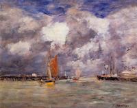 Boudin, Eugene - Bortreux, the Port